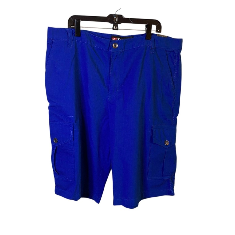 South Pole Men's Blue Cargo Shorts Size 42 Waist Baggy Deadstock NWT Y2K Retro